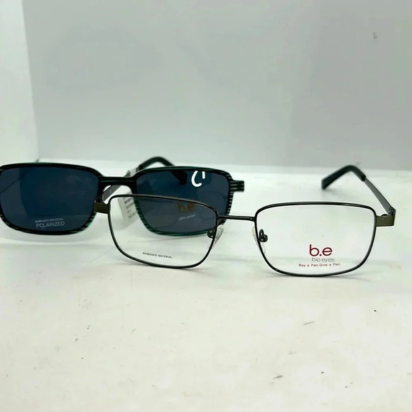 BioEyes VERNON 30338900 Men Eyeglasses Frames RXable Gummetal NWT